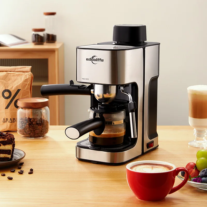 

Household Espresso Coffee Machine Steam and Milk Foam Integrated Coffee Machine Small Mini Semi-automatic Coffee Machine