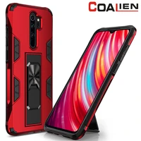 shockproof phone case for redmi note 7 8 9 9s pro max magnetic hidden kickstand protective cover for redmi 8a 9 9a k20 k30 pro