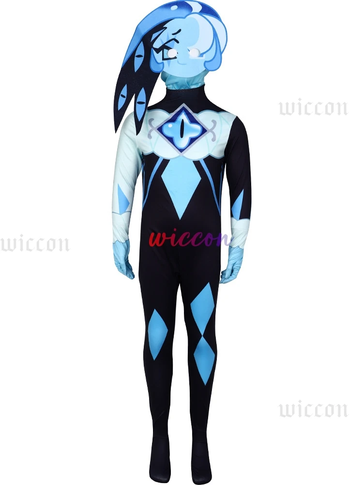 Маска-капюшон из искусственной кожи для косплея Cookie Run: Kingdom Shadow Milk