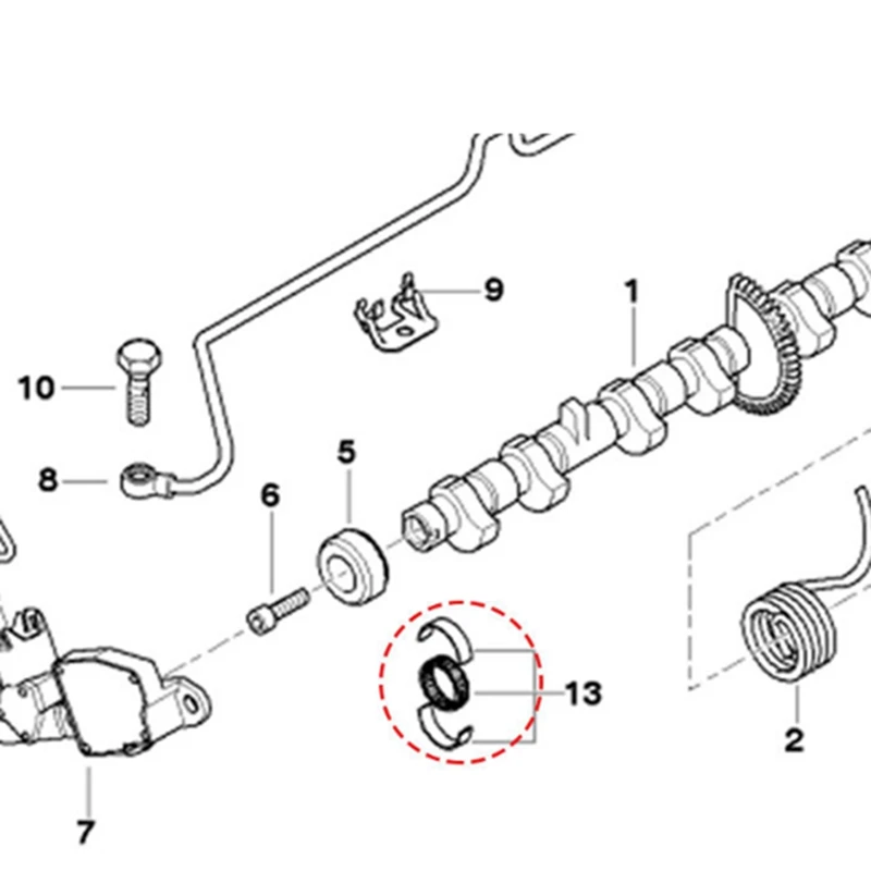 AU05 -6 шт. эксцентриковый подшипник для двигателя BMW N20 N46 N52