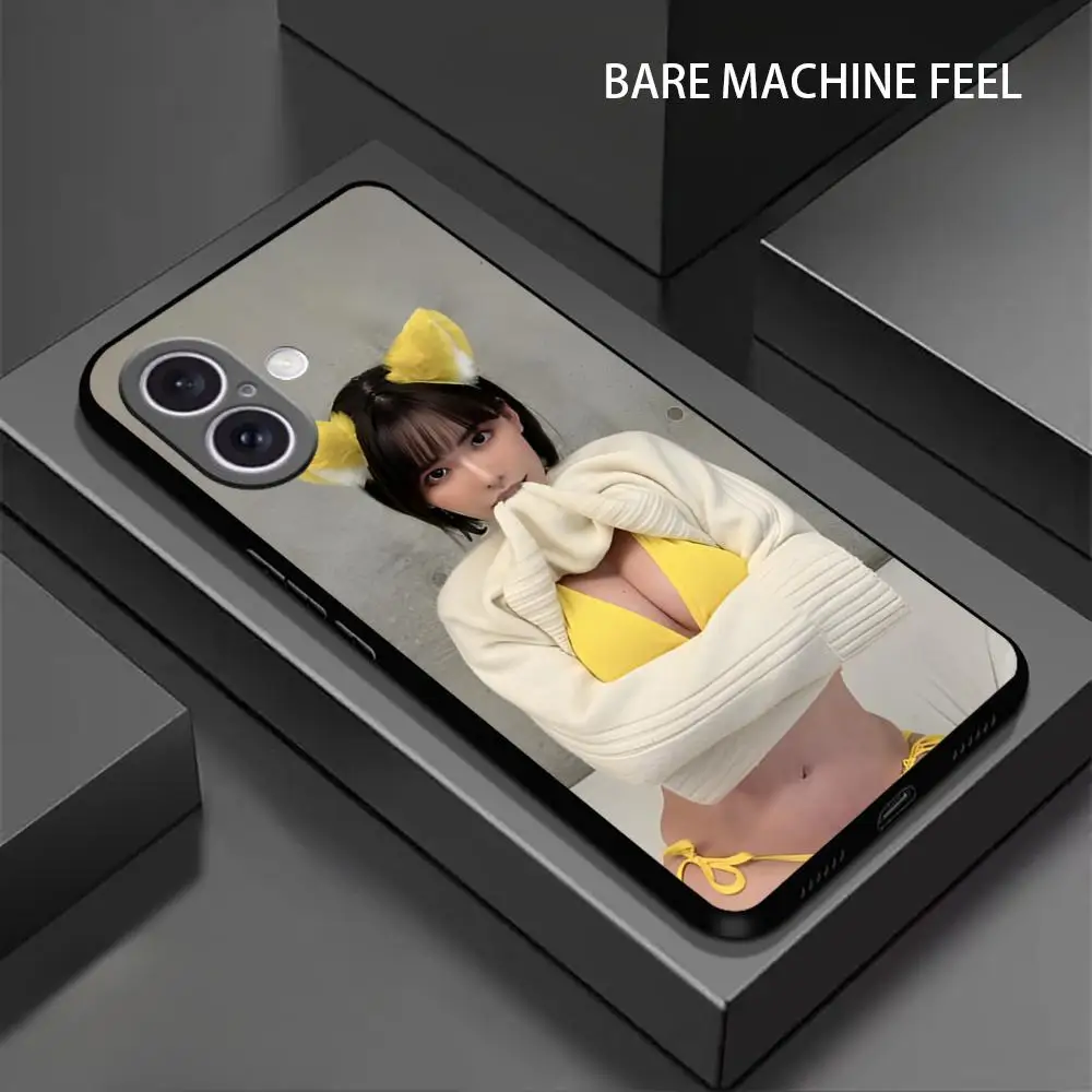 Ei-mi F-Fuk-ad-a Beauty Чехол для телефона iPhone 16 15 14 13 12 11 X XR XS 8 Plus Mini Pro Max Мягкий черный