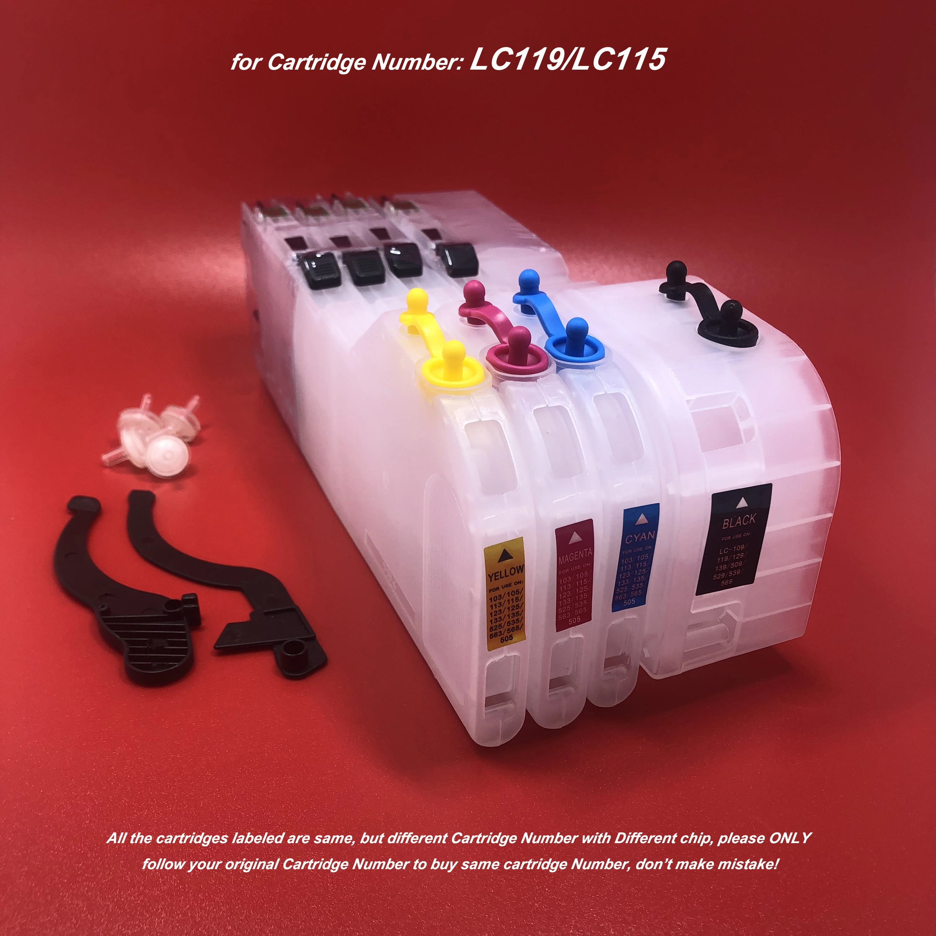 LC119 LC115 Длинный многоразовый картридж с ARC для Brother MFC-J6975CDW MFC-J6970CDW MFC-J6973CD MFC-J6770CDW