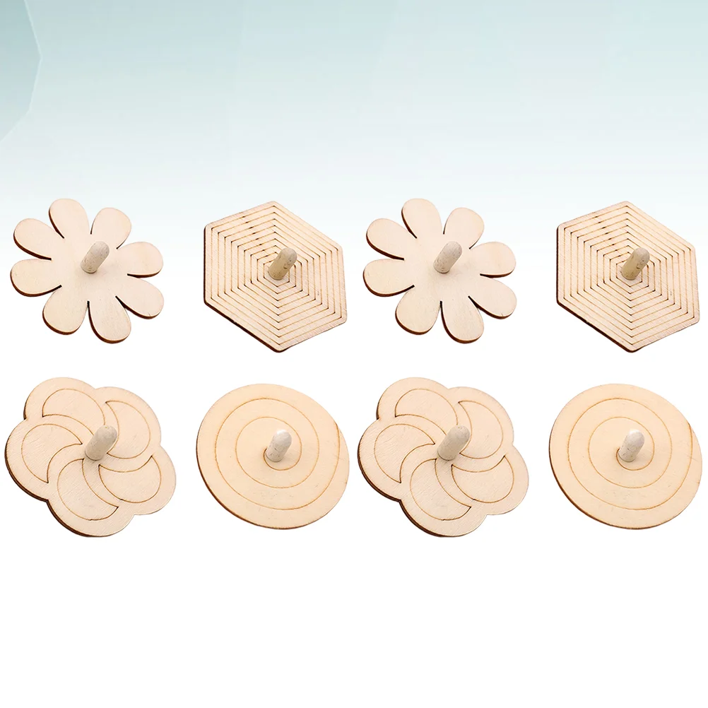 

8pcs Top Durable Kids Toy Top Hand Peg-top Gyroscope for Kids
