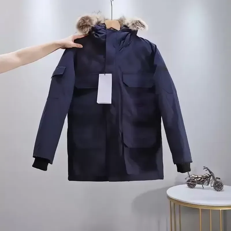 New Fashion Casual Winter Jackets Parka Winter Hooded Jacket Waterproof Fabric Men Women Feather Overcoat Down Jackets