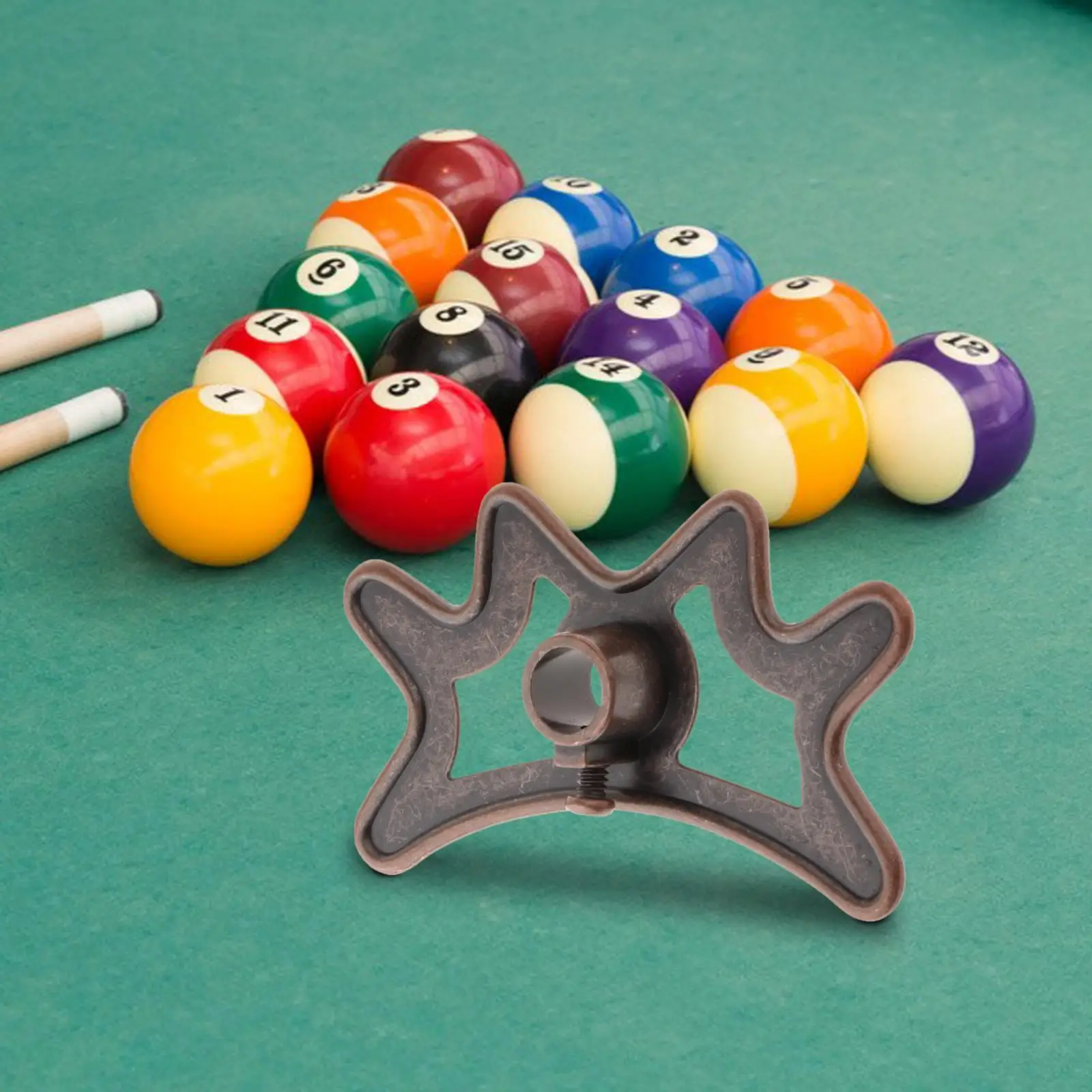 

Portable Pool Billiard Bridgehead Pool Cue Bridge Metal Snooker Cue Rest for