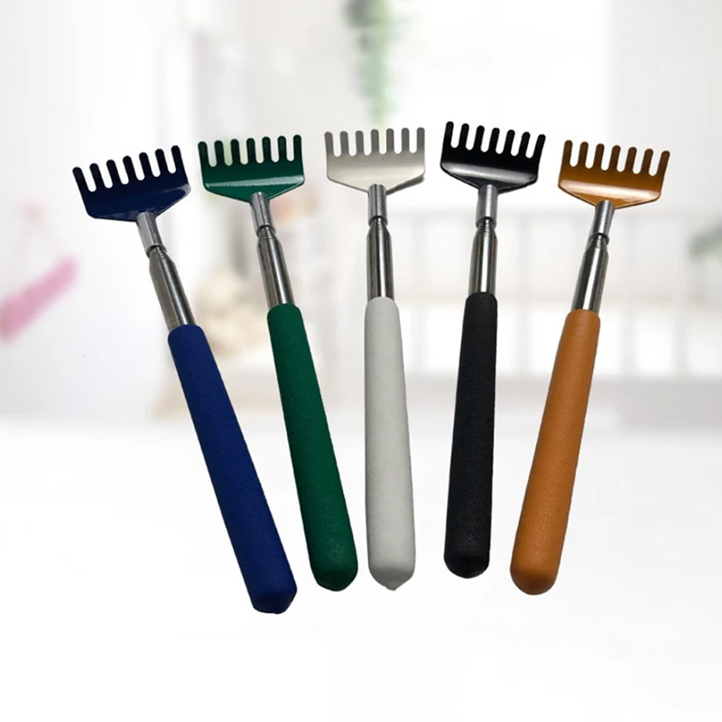 

1PCS Stainless Steel Claw Back scraper Telescopic Retractable Back Scratcher Extendible Body Massage Hackle Itch Stick Health