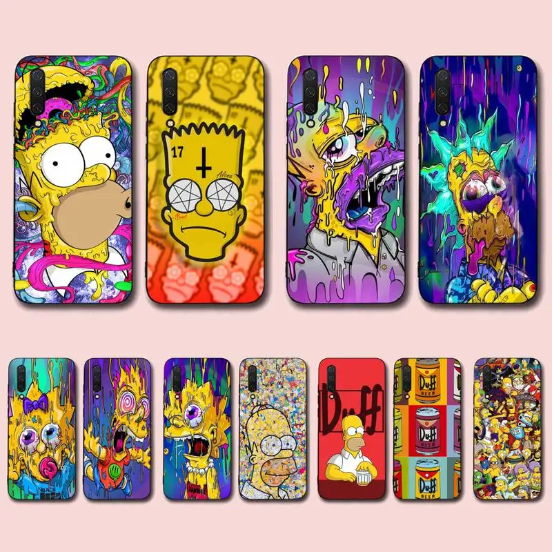

Disney Funny Cartoon Homer Simpson Family Phone Case for Xiaomi mi 5 6 8 9 10 lite pro SE Mix 2s 3 F1 Max2 3