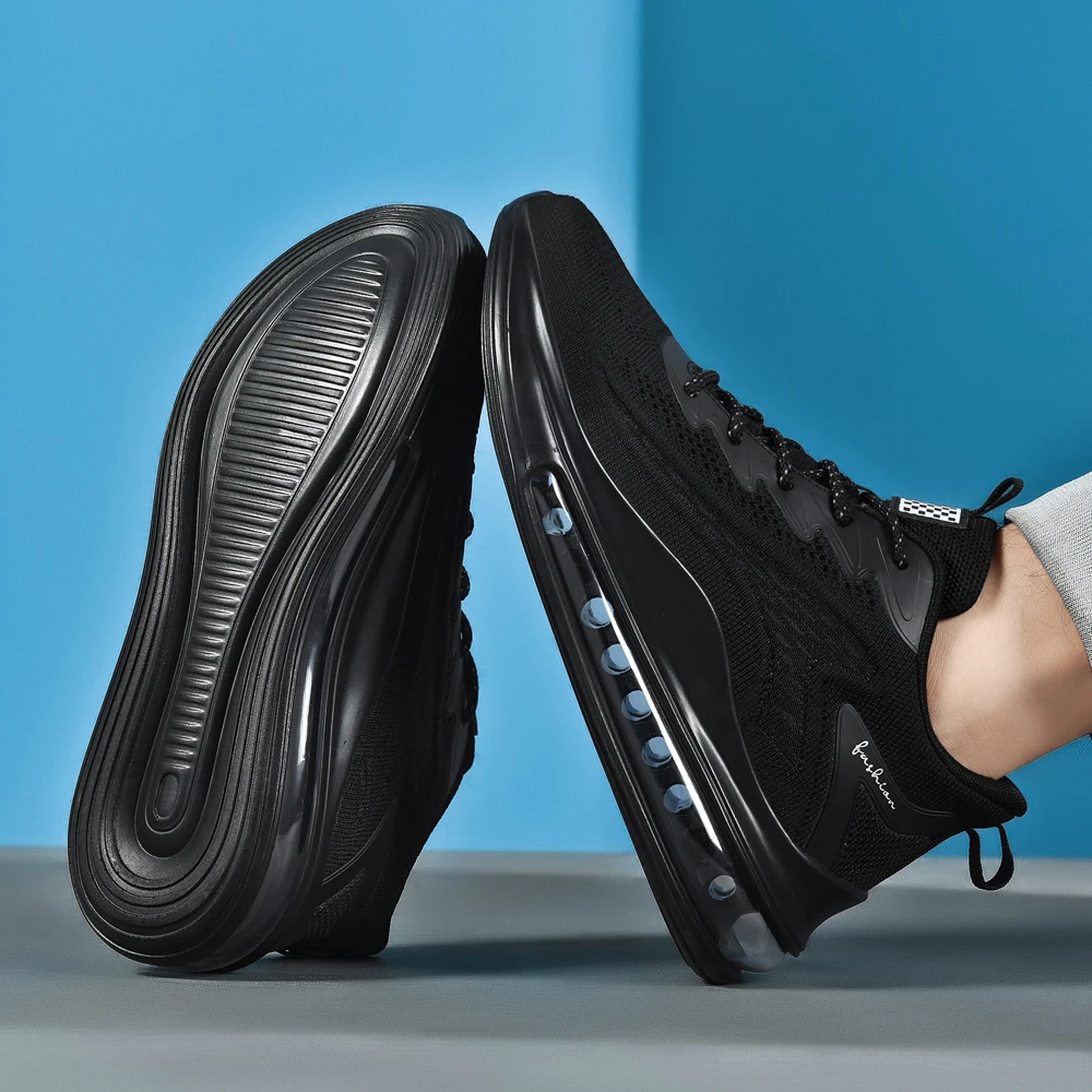 Мужские кроссовки для бега дышащие мягкая подошва амортизирующие удобная