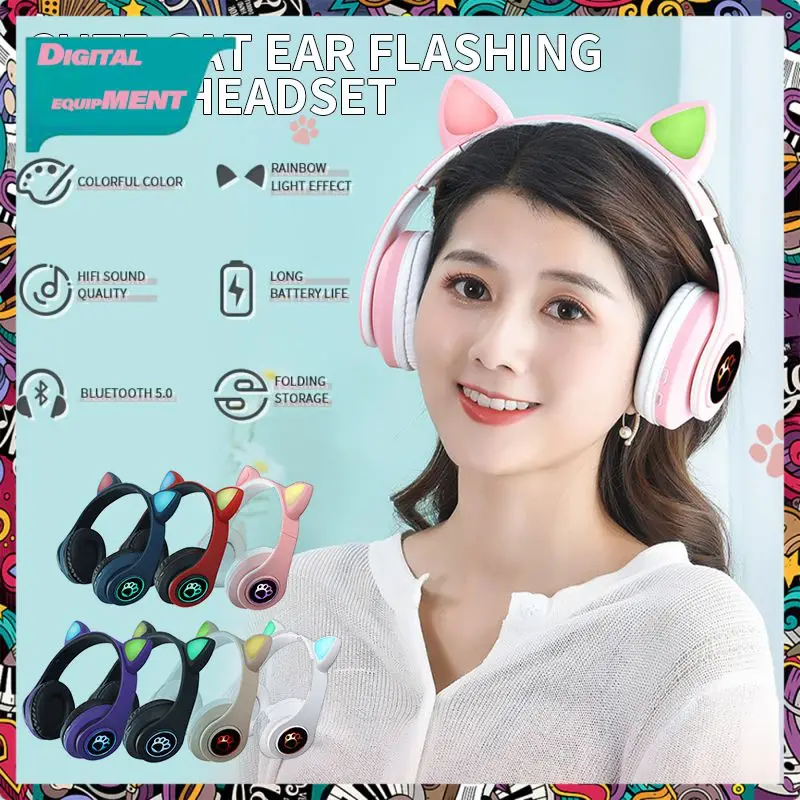 

300mah Tws Earphone Foldable Stereo Wireless Headphone Bluetooth5.0 Headset For Pc Laptop Phone