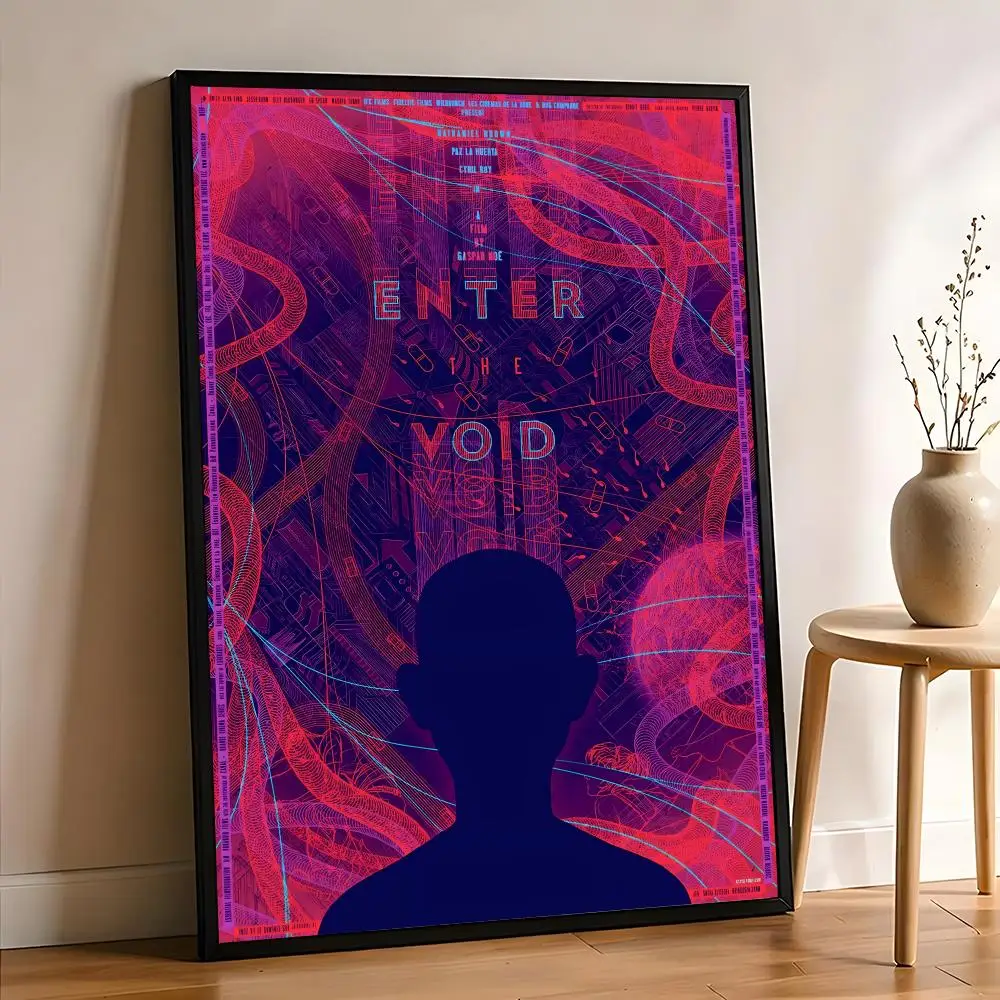 Фото Постер E-Enter The Void HD Art, самоклеящаяся наклейка на стену, декор для комнаты, водонепроницаемое украшение для дома, бара, эстетичный декор. №3
