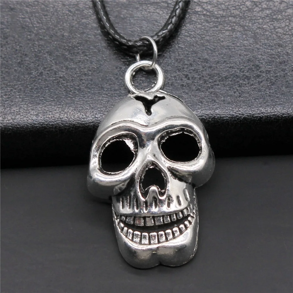 

Винтажное ожерелье унисекс из искусственной кожи, 2 цвета, 37x22 мм