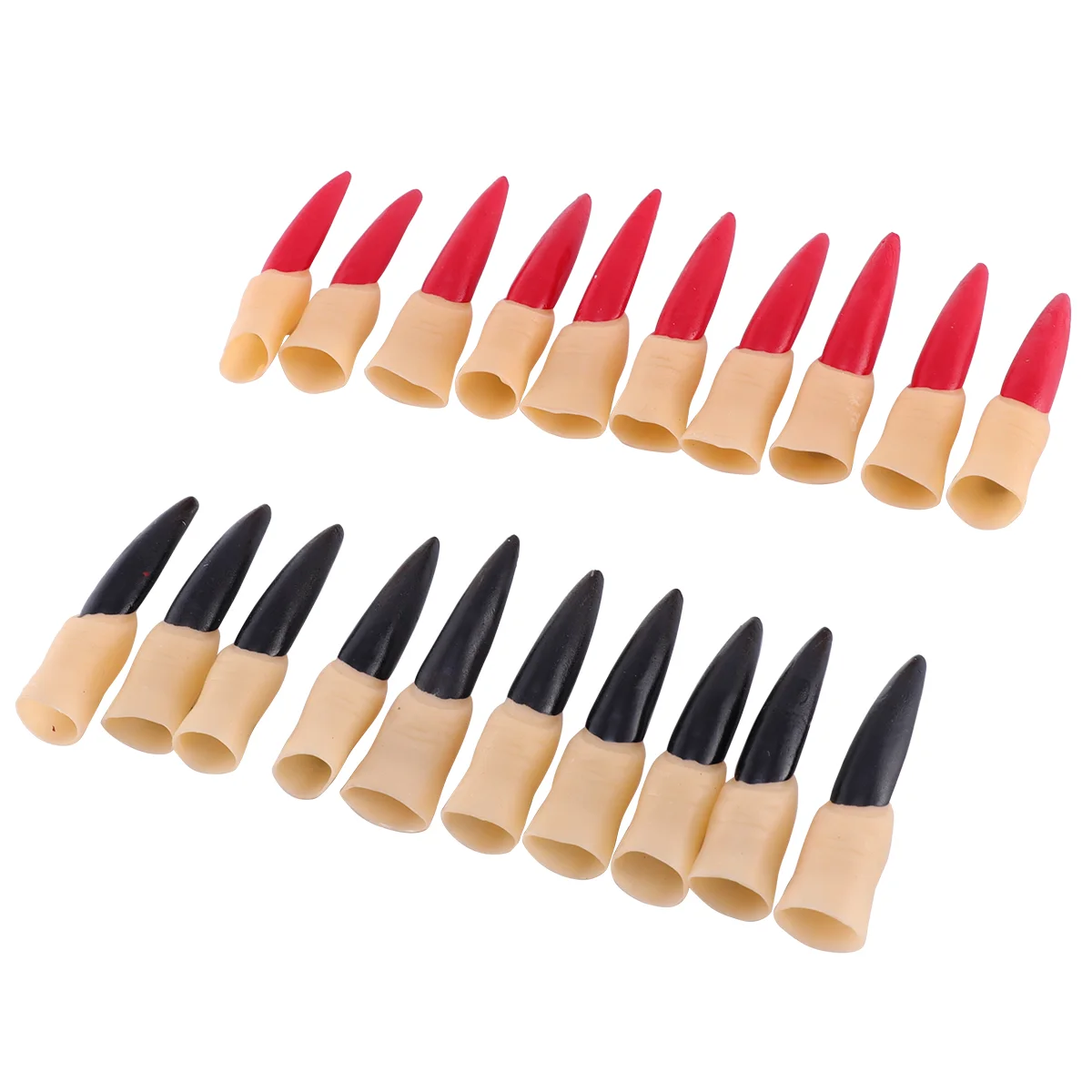 

20 Pcs Paw Cover Halloween Nail Set Prom Decor Witch Fingernail Claws Spooky Nails