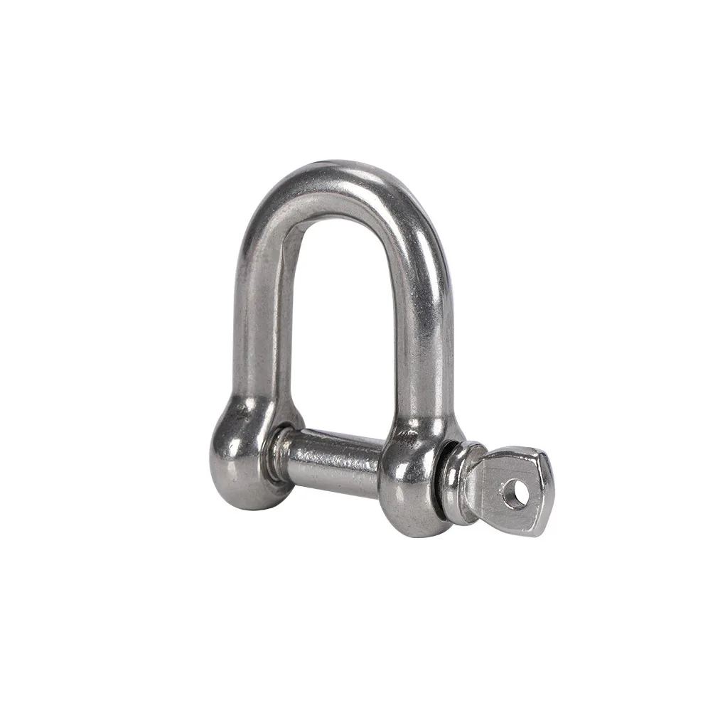 

4X D Ring Shackle Lock Truck Supplies Stainless Steel Load-bearing High-strength Workmanship Hardness Handily Install
