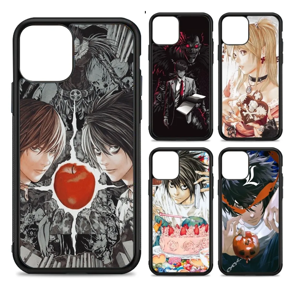 Чехол для телефона Death Note Yagami Light L Lawliet силиконовый чехол из ПК + ТПУ IPhone 11 12 13 14 15 16