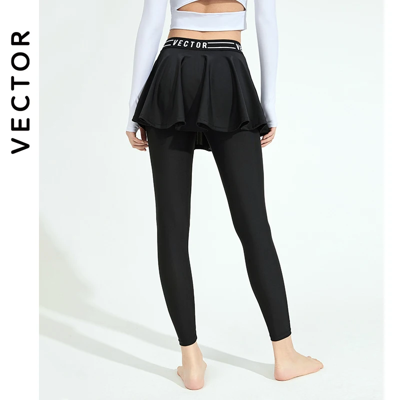 VECTOR 2021 Fake Skirt Women's Swimsuit Separate Swimwear Surfing Pants for Women Wetsuit Black Swimming Cropped Trousers