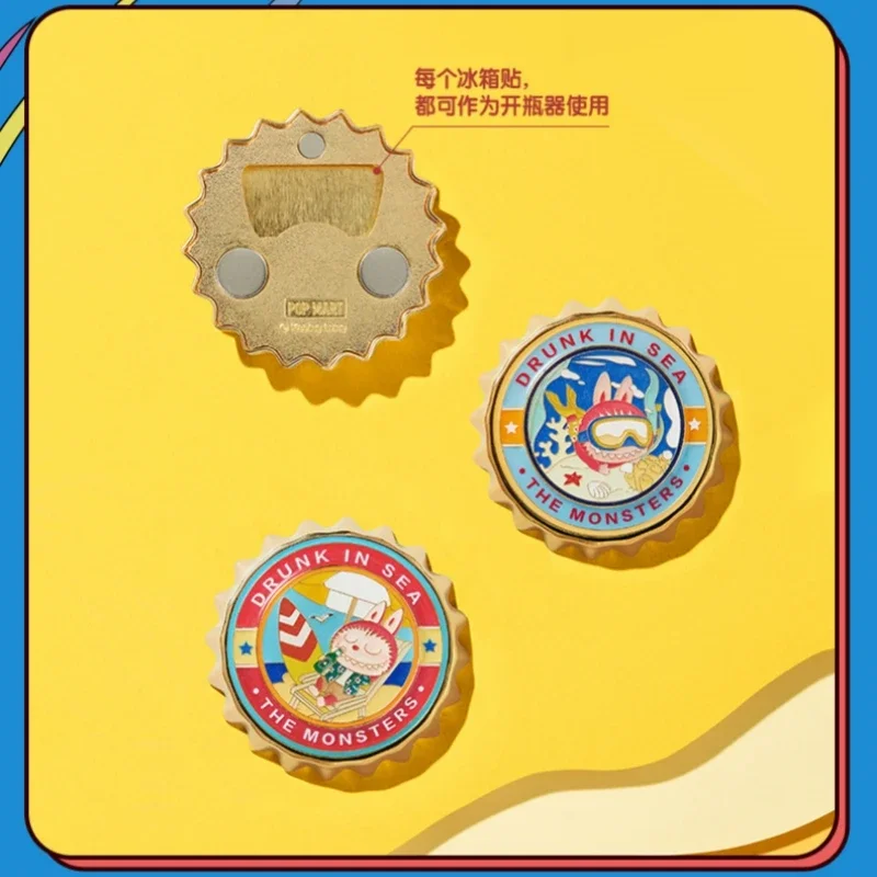 Stock The Monsters Drunk Love By Seaside Series Labubu слепая коробка магниты на холодильник аниме