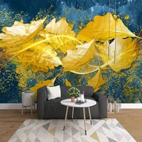 custom photo wallpaper golden leaves oil painting murals living room tv sofa bedroom background luxury home decor papel tapiz 3d