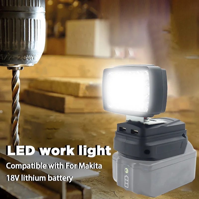 Фонарь рабочего освещения для кемпинга фонарик фонарь с USB-зарядкой ручной Makita 18
