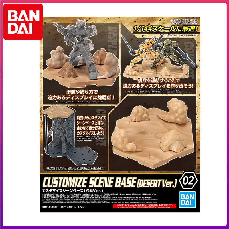 

Bandai 30MM Anime Figure Assemble Model 1/144 Custom Desert Scene Gundam Action Figure Birthday Gift Collectible Children's Toys