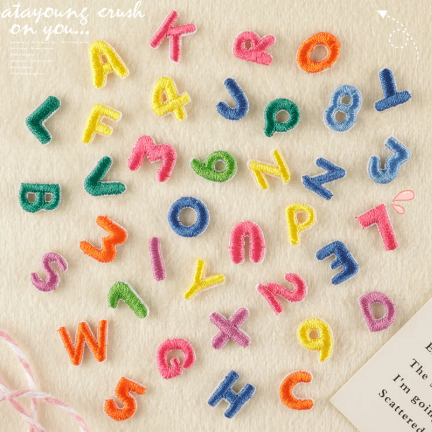 1 см высота алфавита 3 вышитые нашивки с цифрами модный мотив аппликация шляпа