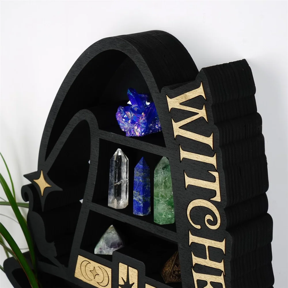 Деревянная стойка для ведьмы вертикальная гостиной настенное украшение стеллаж