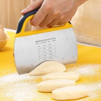 pastry dough cutter stainless steel dough scraper cake bread pizza cutter knife non slip grip pastry scraper baking accessories