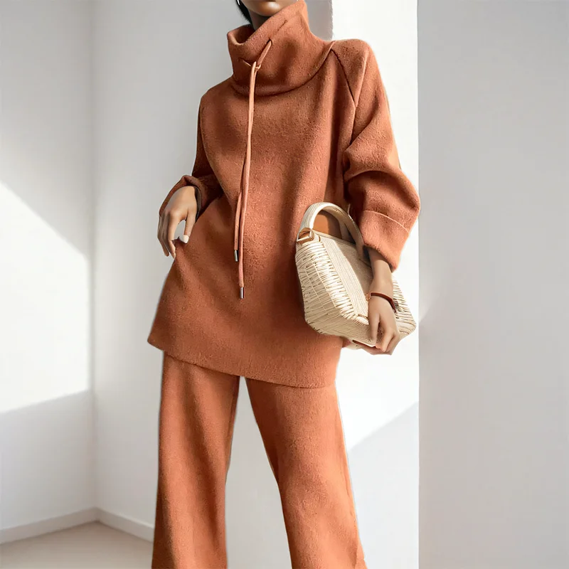 DEAT 2024 новый зимний свободный повседневный спортивный женский комплект из двух