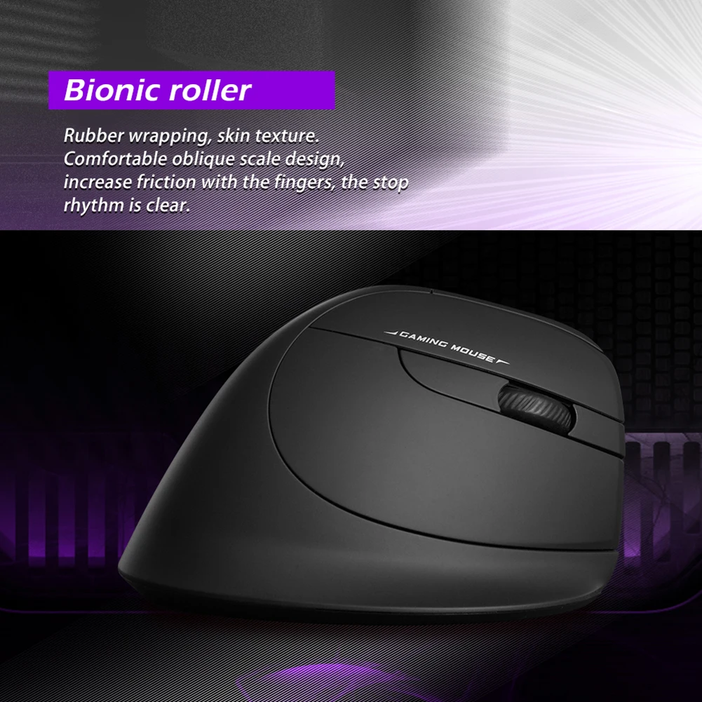 Мышь Вертикальная ZELOTES оптическая, 2,4 ГГц, 2400 DPI, F26