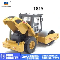 huina 1815 160 factory static car excavator metal car alloy roller model toys for boys kids model gifts home decor collection