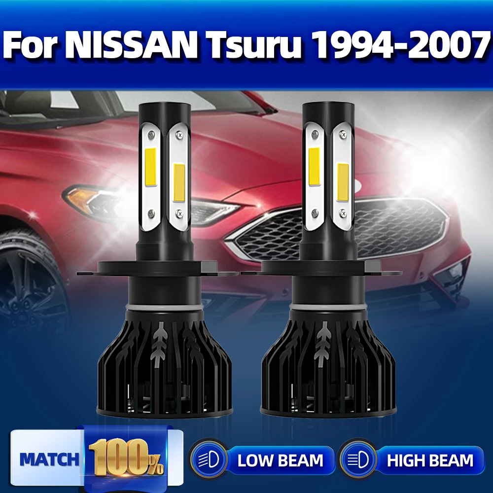 

LED Headlights 120W Turbo Lamp Bulbs 20000LM Car Headlamp 12V 6000K For NISSAN Tsuru 1994-2001 2002 2003 2004 2005 2006 2007