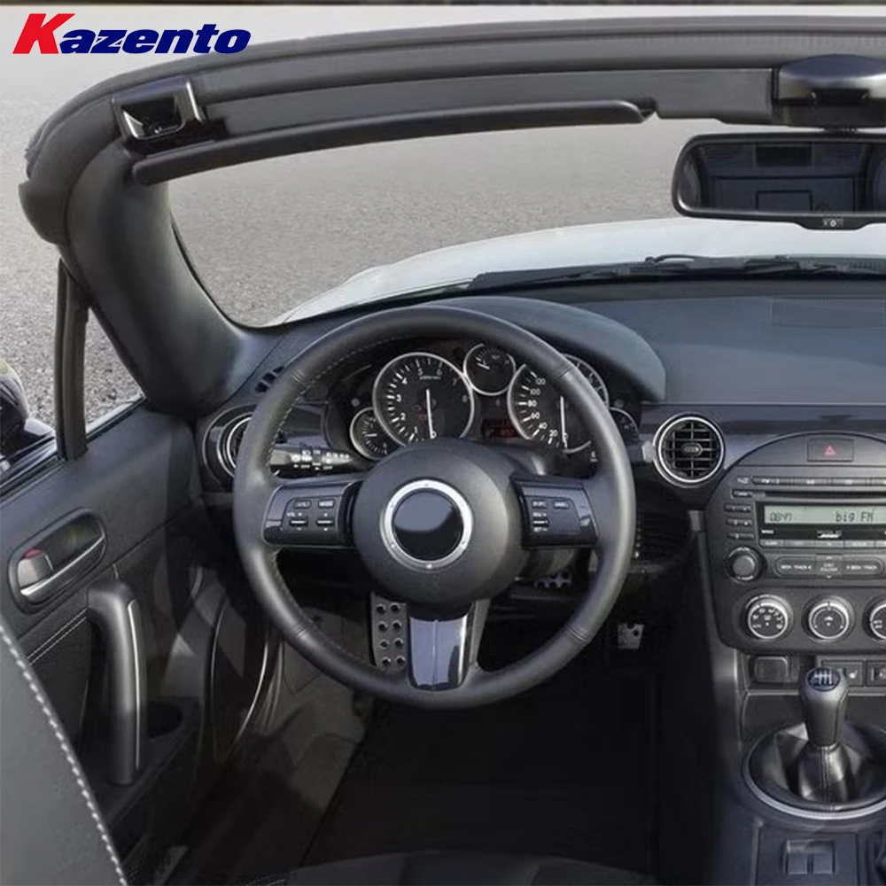 Фото Сменный руль из углеродного волокна в стиле D для Mazda MX-5 MX5 NC2 09-14 №2