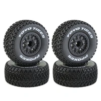 4pcs 112mm 110 short course truck tire tyre wheels with 12mm hex for traxxas slash arrma senton vkar 10sc hpi rc car