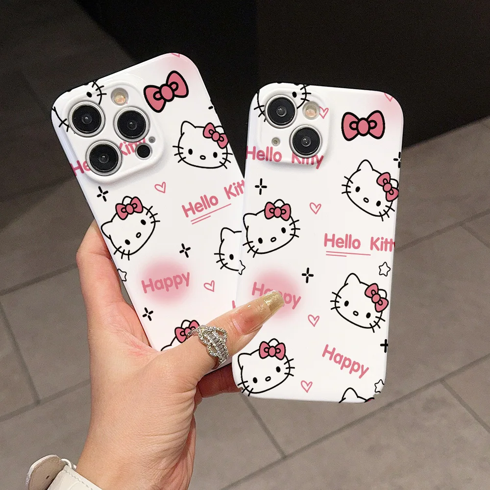 Мультяшный милый чехол для телефона Hellokitty VIVO X50 X60 X70 X80 X90 Pro Y02 Y15S Y16 Y17 Y19 Y20 Y35 Y50 Y76S Y75