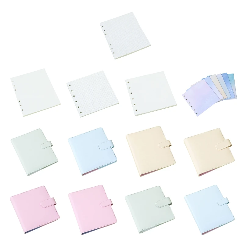 

Lovely A6/A7 Scrapbook Notebook with Crad Holder Padfolio Folder for Women Girl