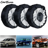 1pc universal car tire cover case spare tire wheel bag tyre spare storage cover tote polyester oxford cloth polyester taffeta