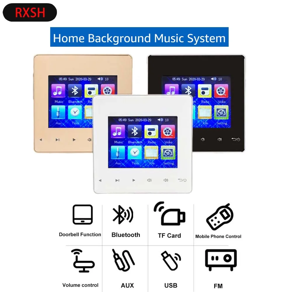 

Bluetooth Stereo Audio Wall Amplifier Receiver 4 Channel Home Theater System Cinema Center USB SD FM AUX IN OUT Store Shop Mall