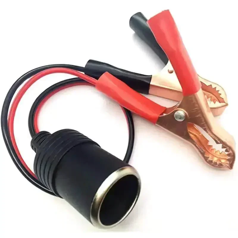 

12 В автомобильный аккумулятор, зажим, зажим для прикуривателя, адаптер розетки для кемпинга, аккумуляторный насос, адаптер питания, разветвитель, автомобильный стиль