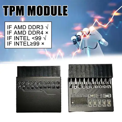 20-контактный модуль безопасности шифрования версии tpm1.2 для удаленной карты Supermicro ASUS Gigabyte ASRock MSI TPM G0J9