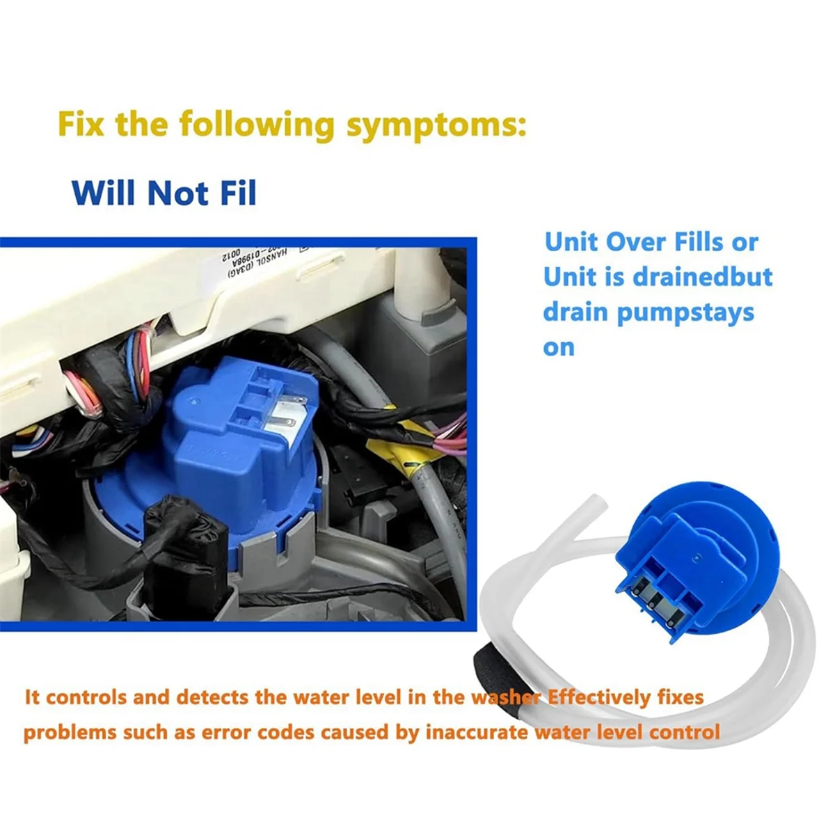 DC96-01703H Переключатель уровня воды в стиральной машине для Samsung AP 5799898 Датчик