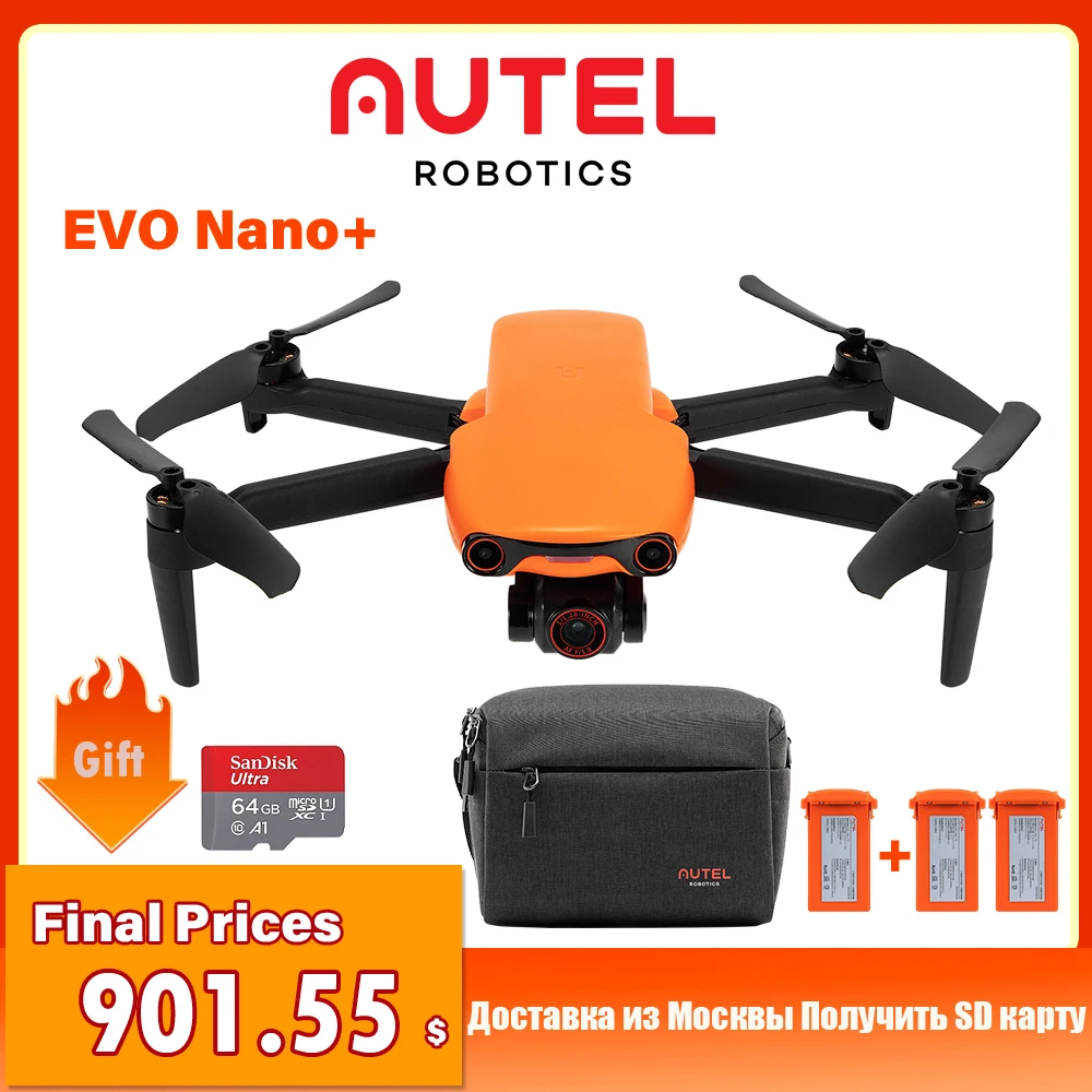 

Autel Robotics EVO Nano+ Drone Premium Bundle (Red) 249g Drone 4K RYYB Camera 50 MP Photos HDR Obstacle Avoidance Autofocus