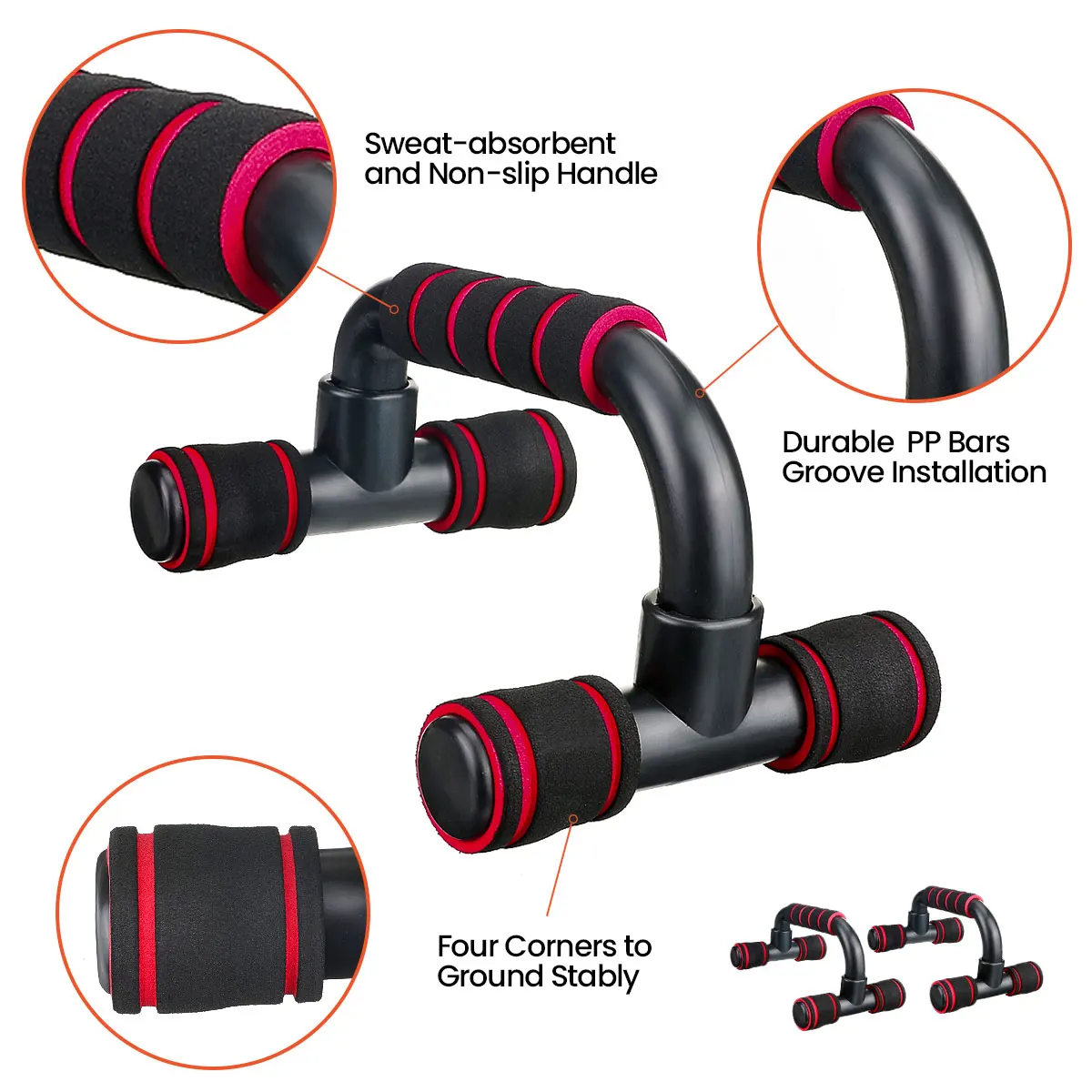 SGODDE 1 пара пуш-ап подставки ручки грудь бодибилдинг спортивные мышечные