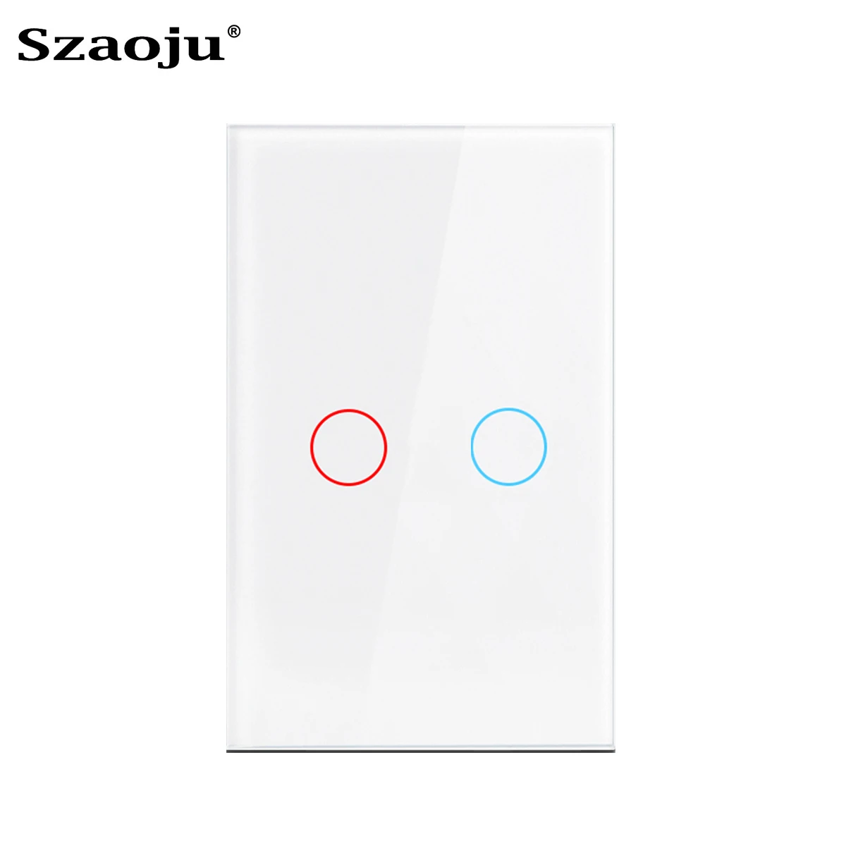 

Сенсорный выключатель Szaoju 1/2/3 кнопки стеклянная панель