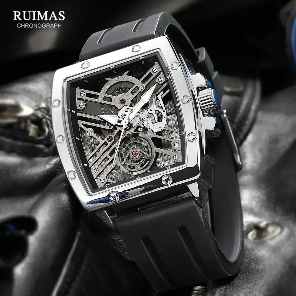 MEGIR &amp RUIMAS Кварцевые часы для мужчин Военный спортивный силиконовый ремешок