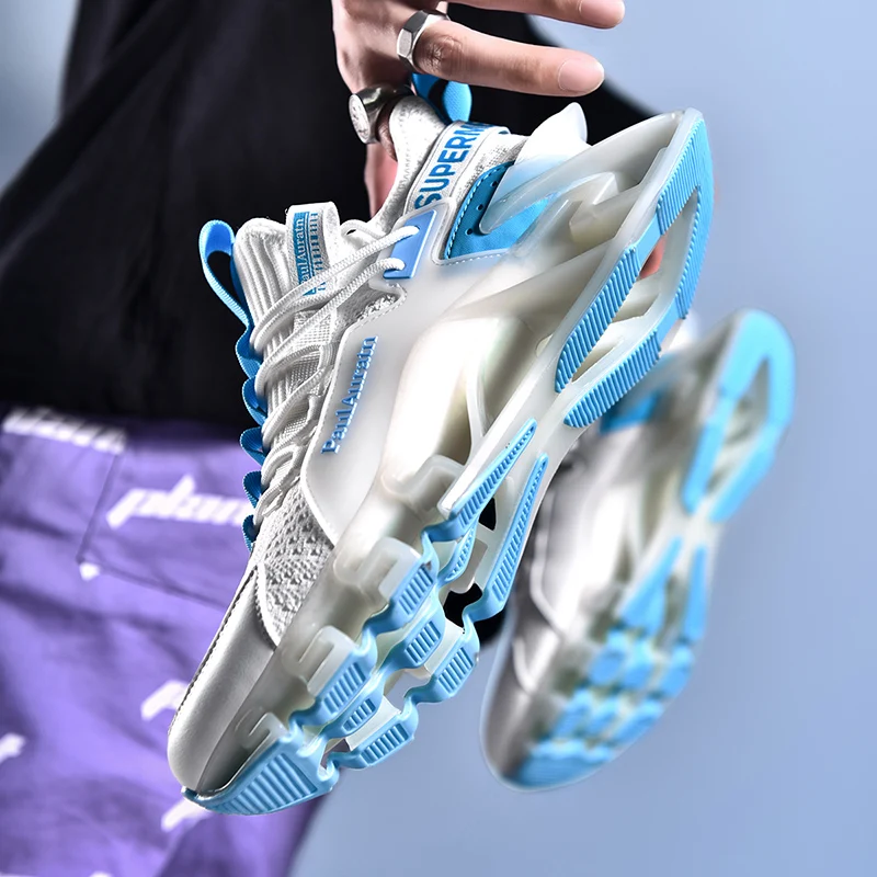 Mens Blade Running Shoes Original Designer Sneakers for Men High Quality Luxury Brand Athletic Sports Cushion Trainers Male 2023