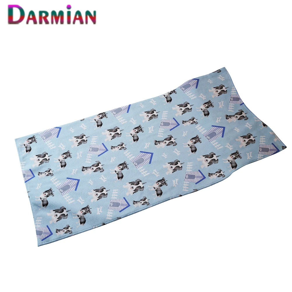 

DARMIAN Microfiber Towels Cute Cartoon Dog Pattern Absorbent Home Textile Bath Face Hair Towel for Kids Warmer Soft Beach Towels