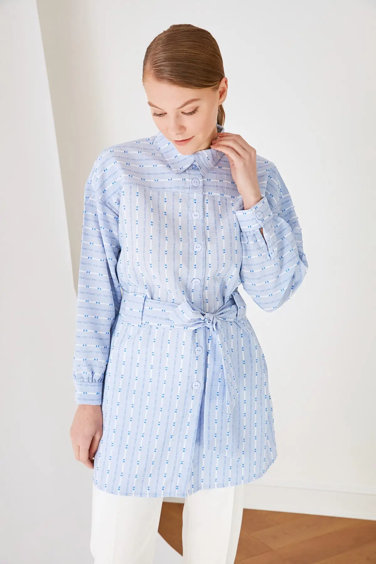 

Trendyol Shirt Collar Tunic TCTSS21TN0221