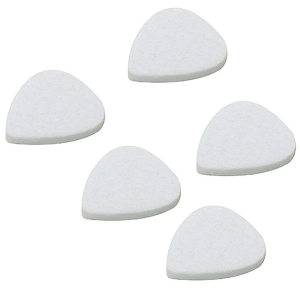 

Brand New Ukulele Felt Picks Paddle Soft Stage 30mm*25mm 3mm Thick 5pcs Accessories Colorful Concert Performances