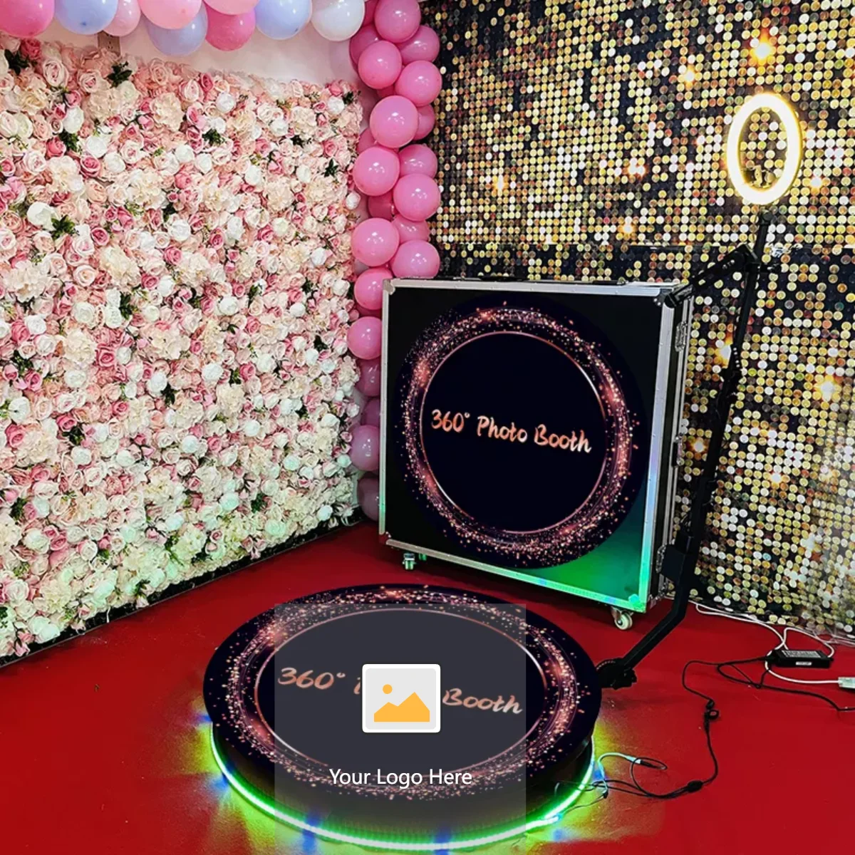 

New Arrival Fast Shipping 360 Photo Booth Accessories 360 Photo Booth With Ring Light For Party And Wedding Video