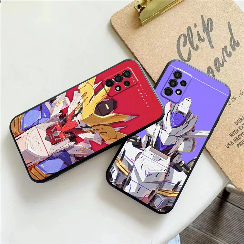 

Mobile Suit GUNDAM Phone Case For Samsung Galaxy A32 4G 5G A51 4G 5G A71 4G 5G A72 4G 5G Back Liquid Silicon Funda Carcasa