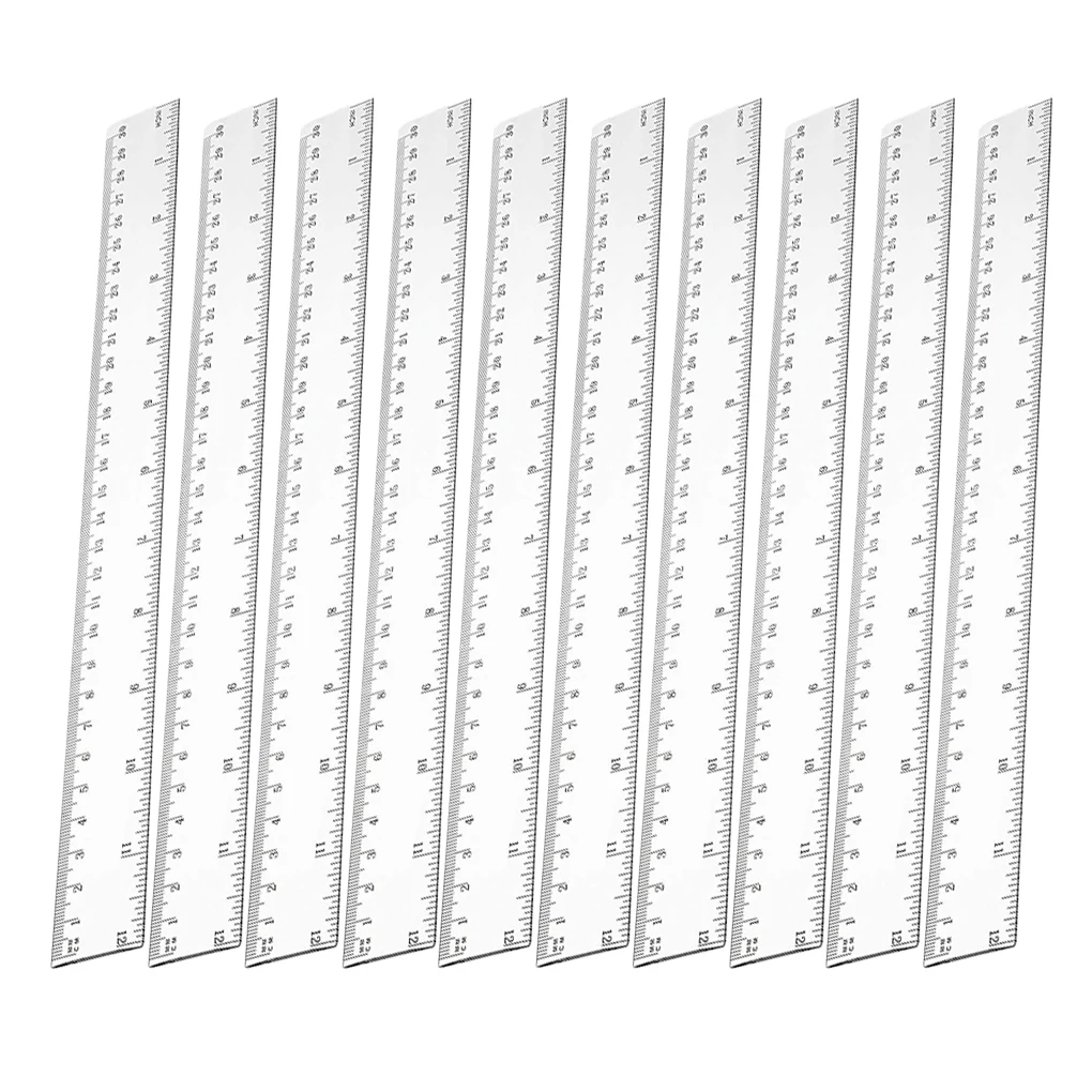 

10Pcs Kids Stationery Rulers for Drawing Light Weight Painting Tools